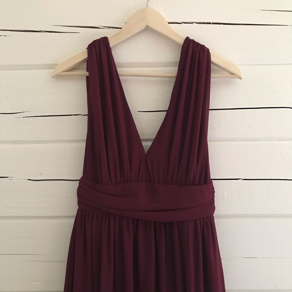 Maroon Bridesmaid Dress